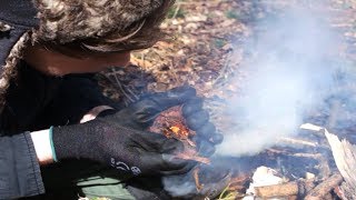 Starting Fire with Flint amp Steel Wilderness Survival Skills [upl. by Ydnas600]