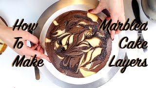 Marble Cake Recipe Tutorial  CHELSWEETS [upl. by Nohsal]