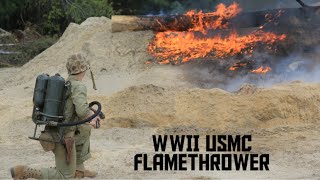 WWII USMC M22 Flamethrower [upl. by Inafetse]