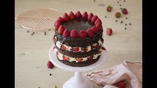 Chocolate Strawberry Cake [upl. by Adalia]