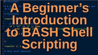 A Beginners Introduction to BASH Shell Scripting [upl. by Aissilem]