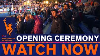 LIVE  TCS NYC Marathon Opening Ceremony [upl. by Menzies]