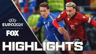 Italy vs Albania Highlights  UEFA Euro 2024 [upl. by Boyden]