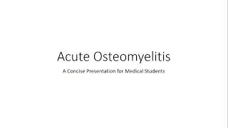 Osteomyelitis  Symptoms Causes and Treatment [upl. by Seidel]