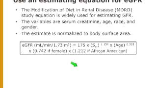 Identifying and Monitoring CKD  eGFR [upl. by Katharyn]