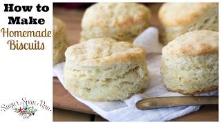 How to Make Homemade Biscuits from Scratch Just 6 ingredients [upl. by Mcilroy308]