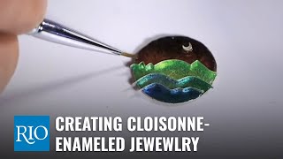 Creating CloisonneEnameled Jewelry with Ricky Frank [upl. by Ut]