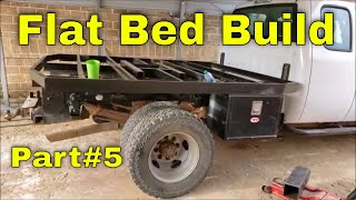 HOW TO BUILD A FLAT BED FOR A PICKUP TRUCK SILVERADO 3500HD PART 5 DIY FLATBED DUALLY TRUCK BED [upl. by Haropizt]