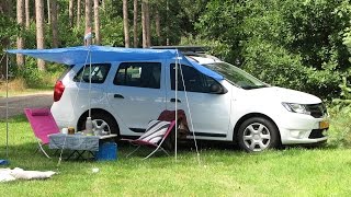 Dacia Logan MCV II 2015 ombouw tot Mini Camper versie 1 [upl. by Groves572]