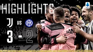 Juventus 32 Inter Milan  Cuadrado scores dramatic late winner  Serie A Highlights [upl. by Alcus]