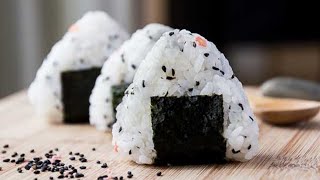 How to Make Onigiri  Japanese Rice Balls 3 Ingredients [upl. by Huda10]