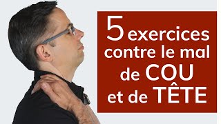 5 exercices contre le mal de cou et de tête [upl. by Enrobyalc]