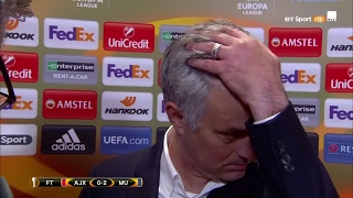 Classic Jose Mourinhos full interview after Manchester United win the Europa League [upl. by Mayer]