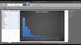 How To Create a Pareto Chart Excel 2016 [upl. by Rramaj]