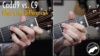 Cadd9 vs C9 Chords  Whats the Difference [upl. by Austreng]