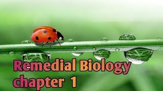 remedial biology chapter 1 [upl. by Nerrol805]