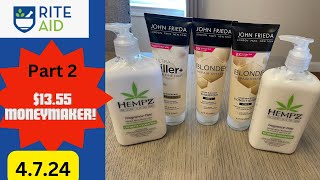 Rite Aid Part 2 Over 13 Moneymaker  4724 Simple MM Lotions riteaiddeals [upl. by Emylee]