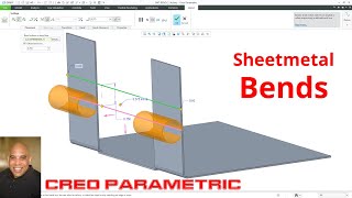 Creo Parametric  Sheetmetal Bends Part 1 [upl. by Elburt]