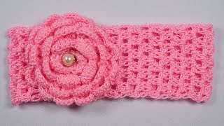 🌈Como Tejer Diadema FACIL para niñas  Cintillo Turbante Vincha  Crochet  Ganchillo💗 [upl. by Anyk]