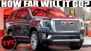 You Wont Believe How Far This Yukon Denali Diesel Will Go On One Tank Road Trip Review [upl. by Wampler]