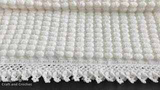 Easy crochet baby blanketcraft amp crochet blanket pattern 0304 [upl. by Aizan]