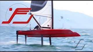 iFLY15 hydrofoil catamaran  first year summery best of   sailing foiling [upl. by Aleris367]