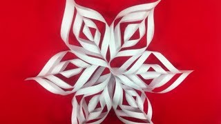 Como hacer Copos de nieve de papel  Paper snowflakes OrigamiTutorial [upl. by Butta]