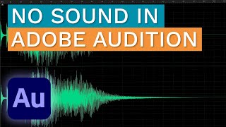 Unable to Play or Hear Sound  Adobe Audition Tutorial [upl. by O'Donovan]