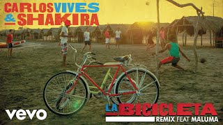 Carlos Vives Shakira  La Bicicleta RemixCover Audio ft Maluma [upl. by Balbur]