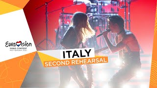 Måneskin  Zitti E Buoni  Second Rehearsal  Italy 🇮🇹  Eurovision 2021 [upl. by Eahsal637]