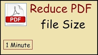 How to reduce PDF file size Adobe Reader [upl. by Sung]