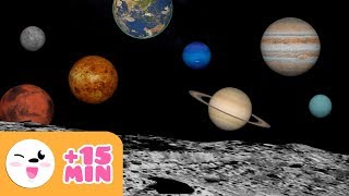 The SOLAR SYSTEM for kids  From planet to planet  Compilation [upl. by Heyer]