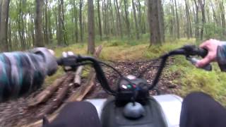 Eton 150 atv  Trail ride  got the quad running again  yeaahhh [upl. by Holly-Anne]