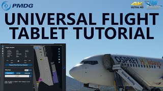 PMDG Universal Flight Tablet Tutorial  Microsoft Flight Simulator 4K [upl. by Hardman445]