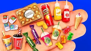 24 DIY MINIATURE FOOD REALISTIC HACKS AND CRAFTS [upl. by Mickey261]