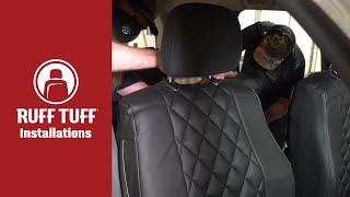 Ruff Tuff Custom Seat Cover Installations [upl. by Darnall76]