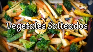 Como hacer VEGETALES SALTEADOS muy ricos video 24 [upl. by Battat393]