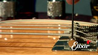 Setting Up Your Bass Guitar Bridge Action Height Adjustment Step 2 of 4  ELIXIR Strings [upl. by Asiral]