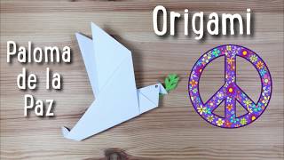 COMO HACER UNA PALOMA DE LA PAZ ORIGAMI [upl. by Haelam]