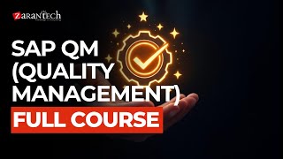 SAP QM Quality Management Training  Full Course  ZaranTech [upl. by Min]