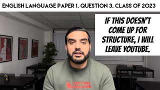 English Language Paper 1 Question 3 The Awkward Question  Structure 88 [upl. by Draude]