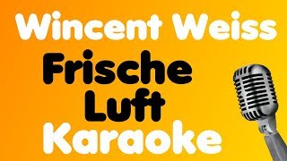 Wincent Weiss • Frische Luft • Karaoke [upl. by Granlund]