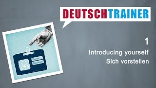 German for beginners A1A2  Deutschtrainer Introducing yourself [upl. by Semele625]