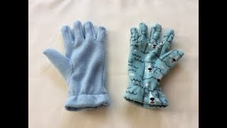 FLEECE GLOVES  DIY GLOVES  WINTER GLOVES WINTER ACCESSORIES  SEWING TUTORIAL [upl. by Akima]