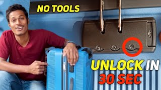 How to unlock forgotten combination lock password  Open any suitcase or luggage bag [upl. by Cassidy]