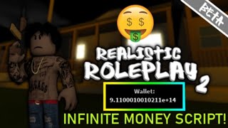 Realistic Roleplay 2 Infinite Money GUI Hack Script  ROBLOX EXPLOITING [upl. by Ivett]