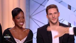 Gabriella Papadakis Guillaume Cizeron Vanessa James and Morgan Ciprès on Quotidien 20180327 [upl. by Emmey]