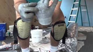 How to wrap ductwork with bubble wrap insulation [upl. by Alyahc522]