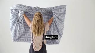 How To Fold A Fitted Sheet  Linen House [upl. by Zinn]