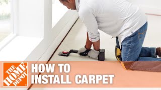 How to Install Carpet  The Home Depot [upl. by Dustman]